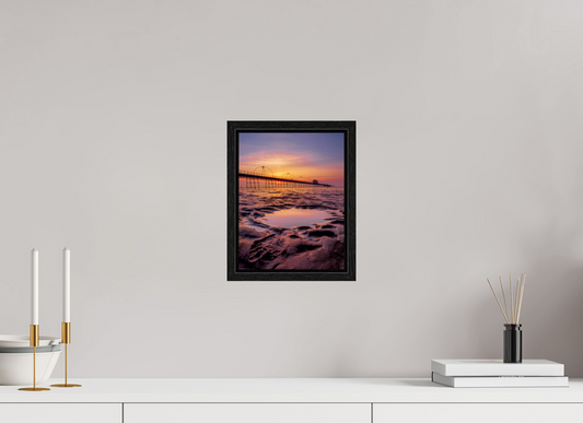 20 x 25.9 cm, Floater Frame Puddle by the Pier