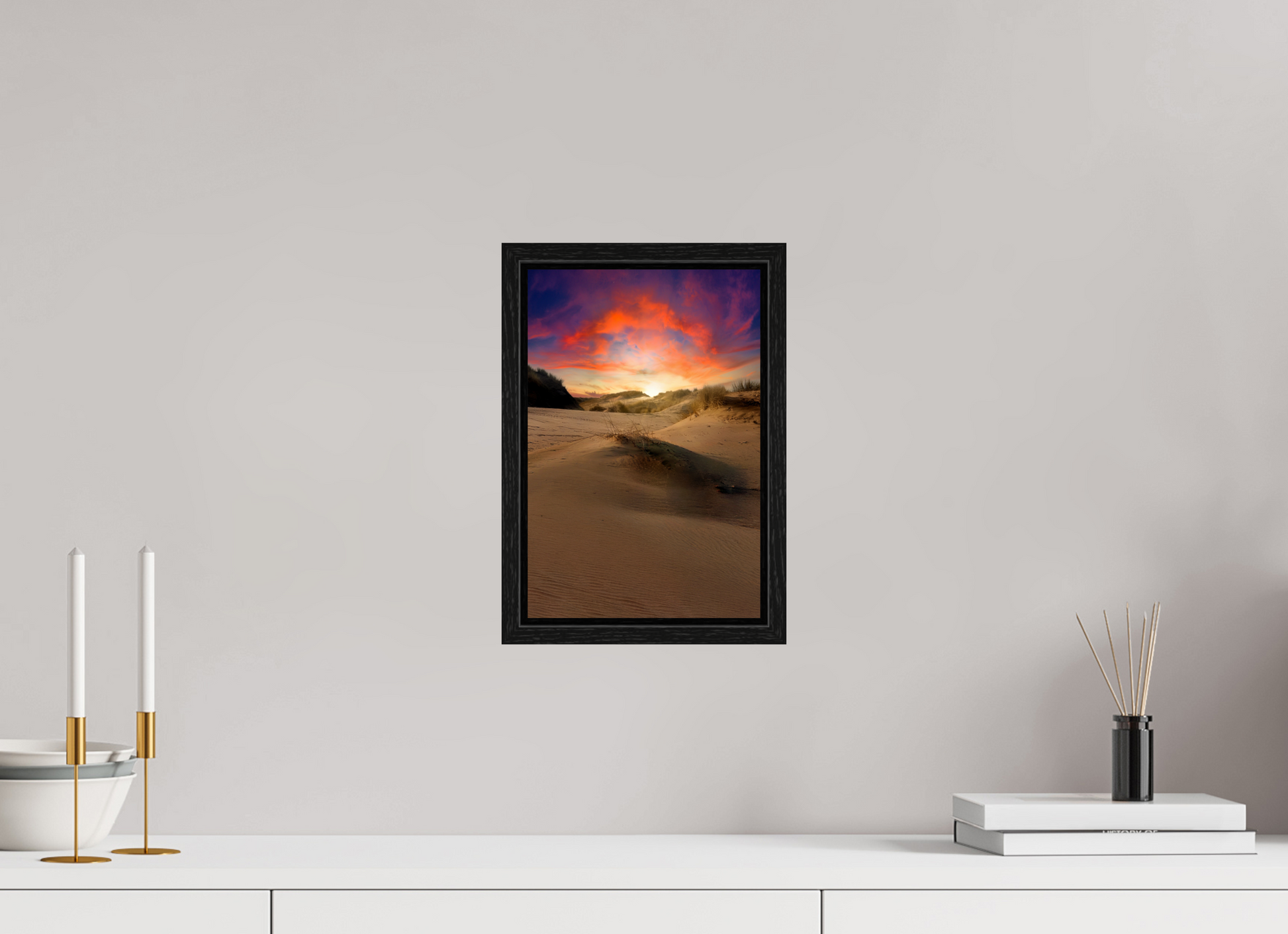 20 x 30 cm, Floater Frame Rainbow Sunset on the Sands