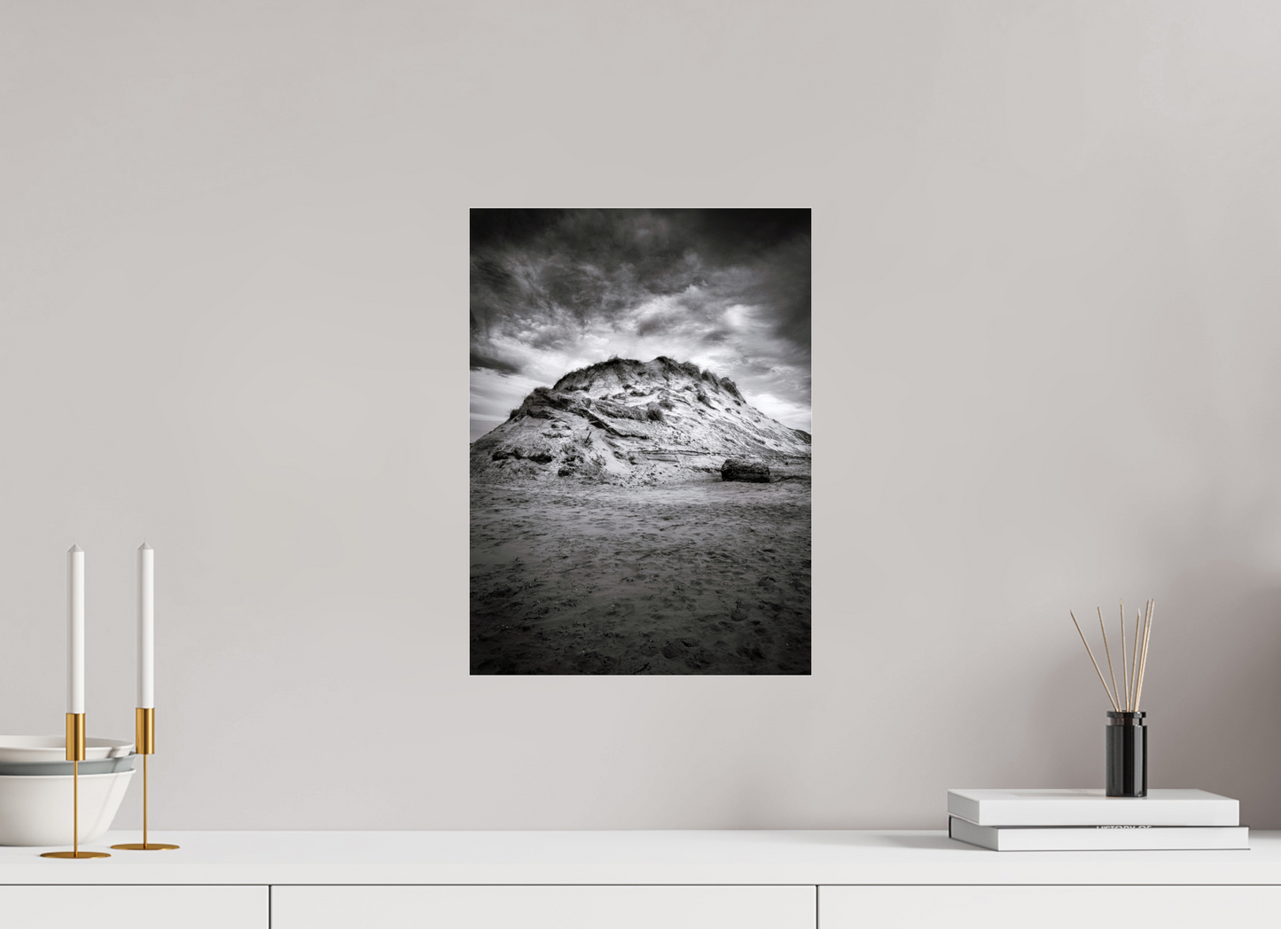 30 x 41 cm, Photo Print Under Acrylic Glass The Sand Mountain