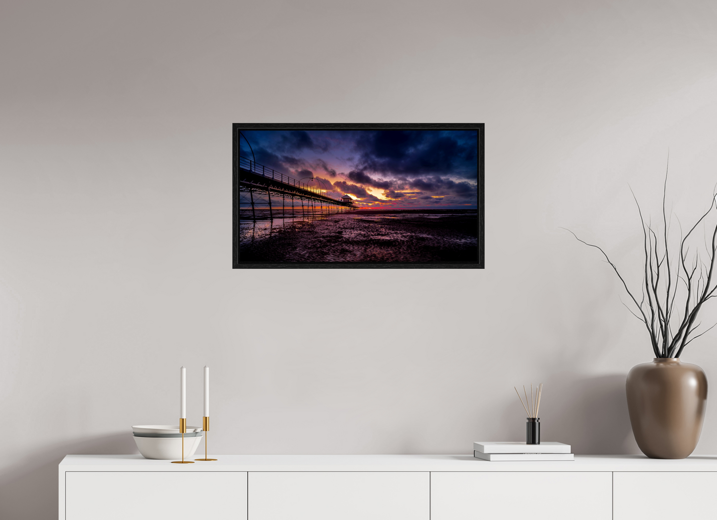 72.4 x 40 cm, Floater Frame The Dark Sunset