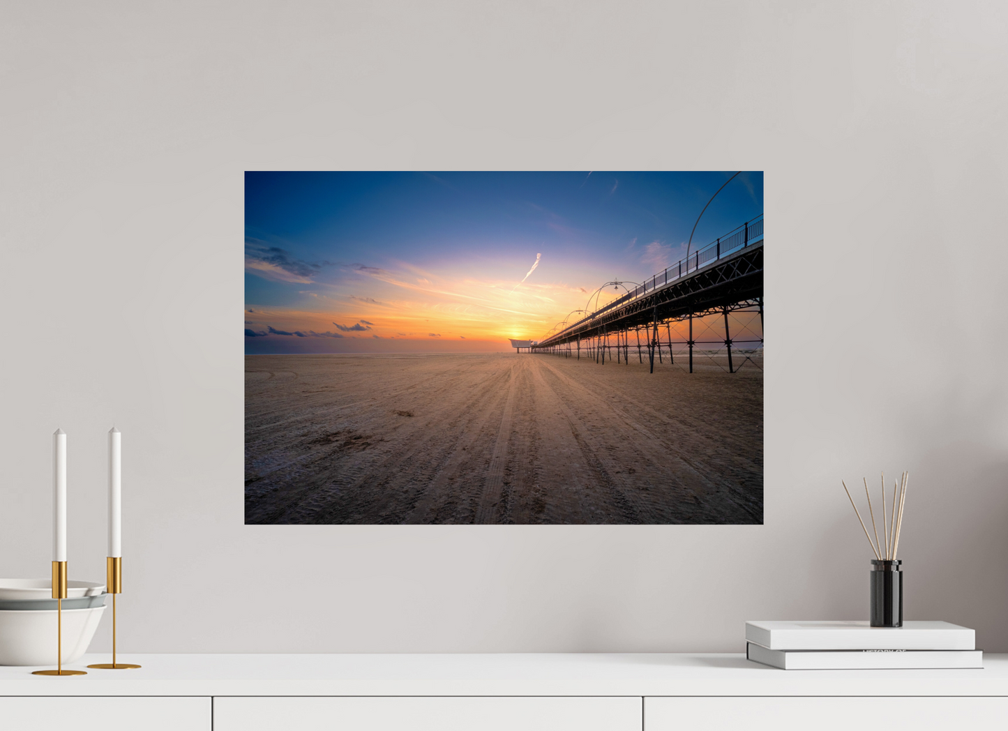 58.7 x 40 cm, Photo Print On Fuji Crystal DP II Tracks of my Pier