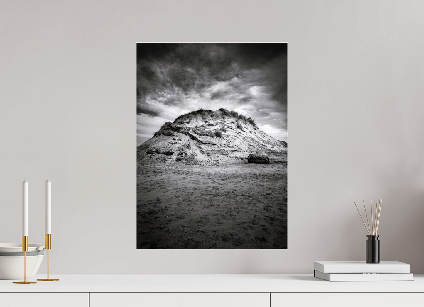 40 x 54.7 cm, Photo Print Under Acrylic Glass The Sand Mountain