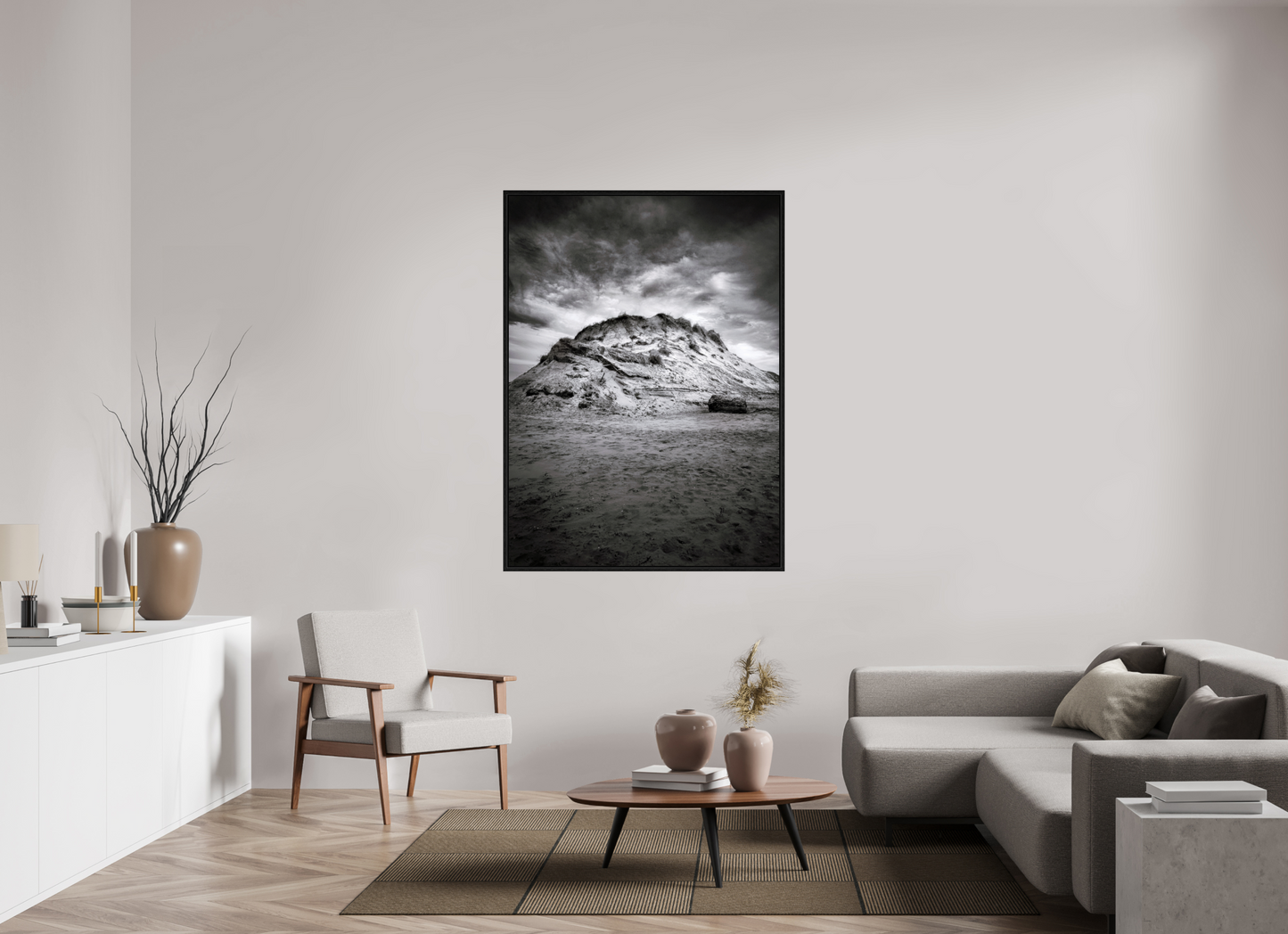 110 x 150.5 cm, Floater Frame The Sand Mountain