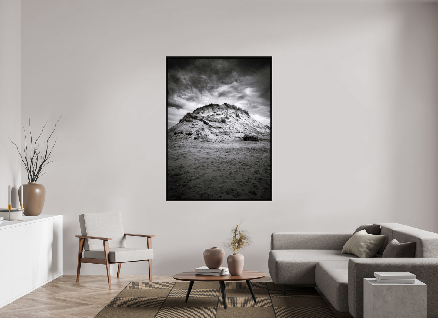 120 x 164.2 cm, Floater Frame The Sand Mountain