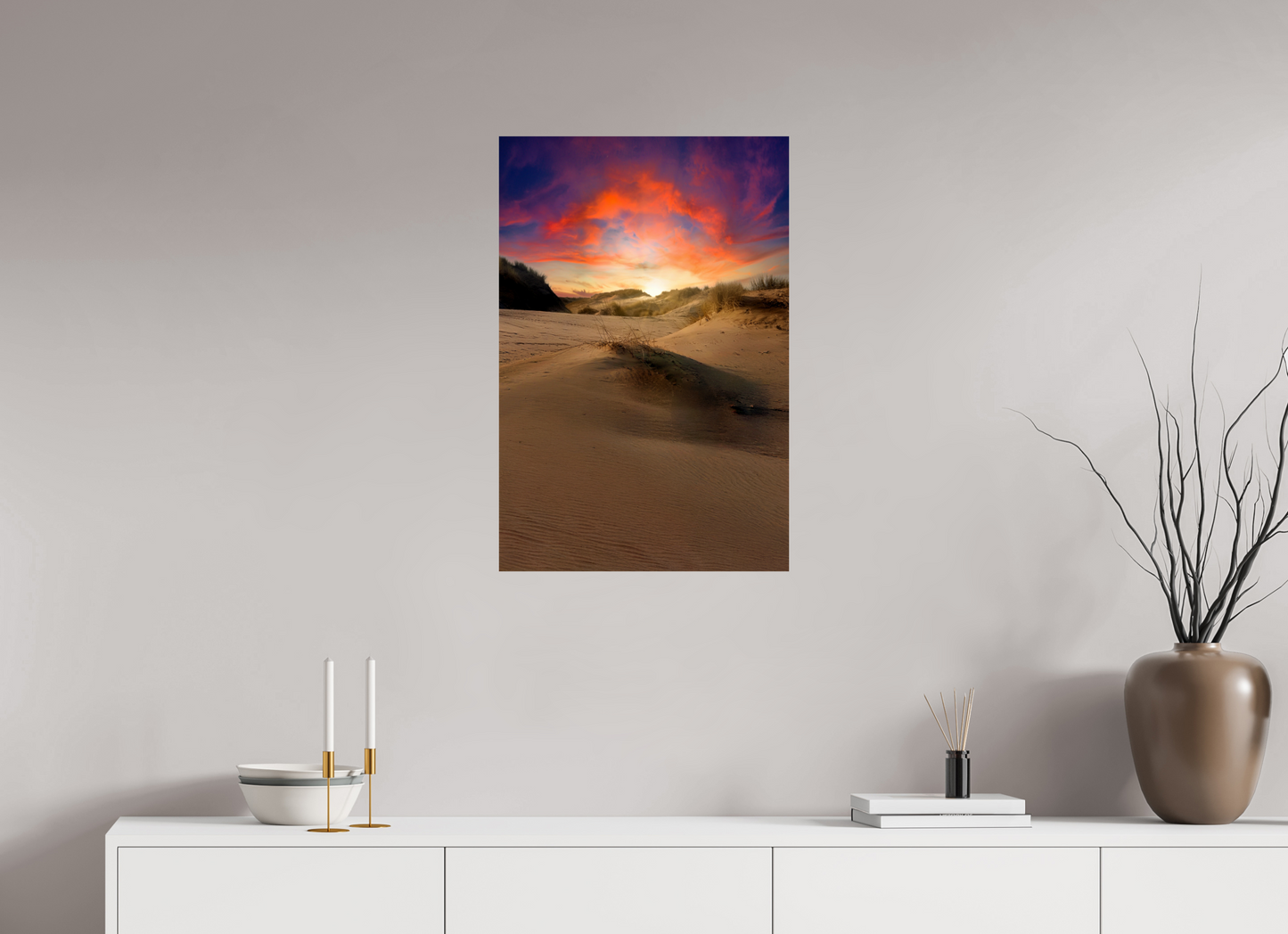 50 x 75 cm, Photo Print On Fuji Crystal DP II Rainbow Sunset on the Sands