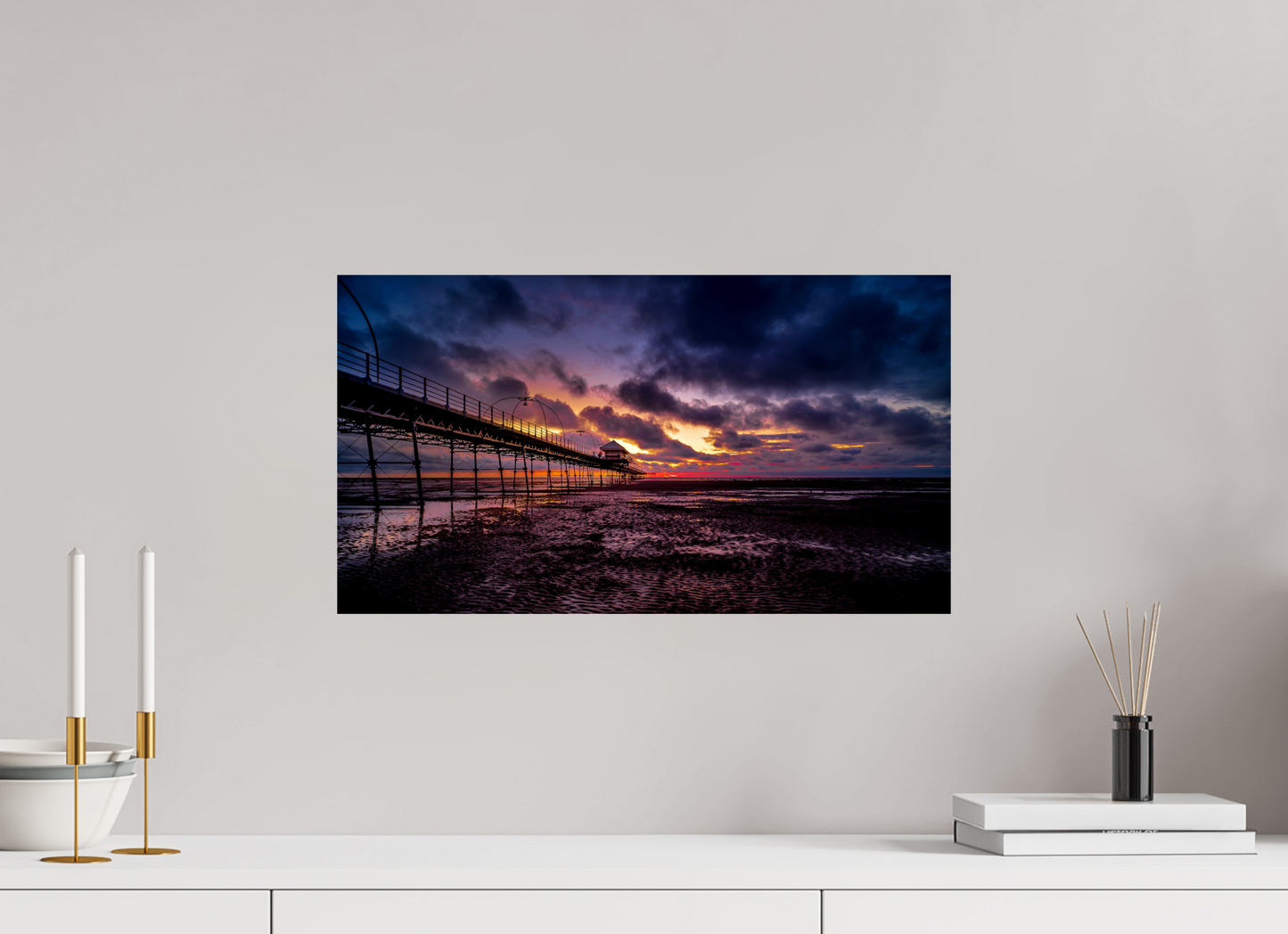 54.3 x 30 cm, Photo Print On Fuji Crystal DP II The Dark Sunset