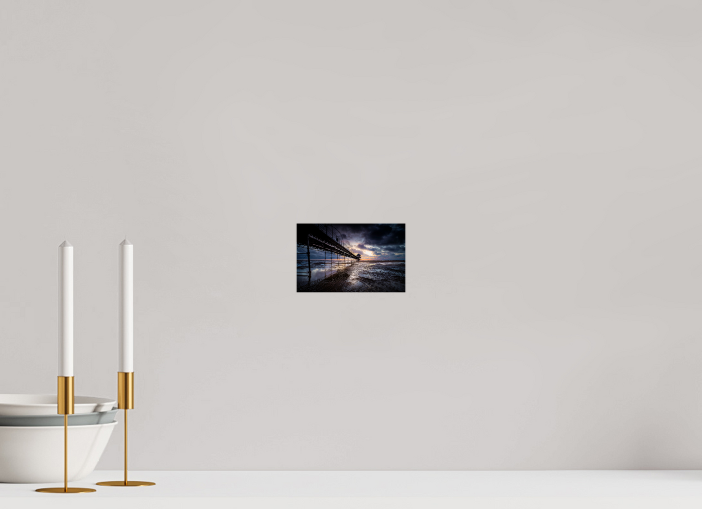 15.8 x 10 cm, Photo Print On Fuji Crystal DP II Pier into the Storm