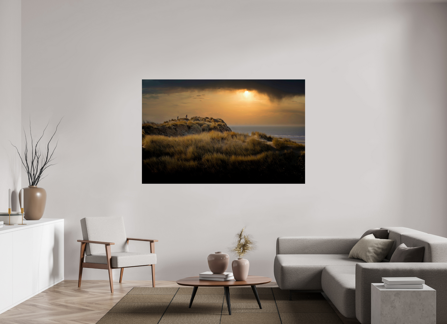 187.6 x 120 cm, Photo Print On Fuji Crystal DP II After School on the Dunes