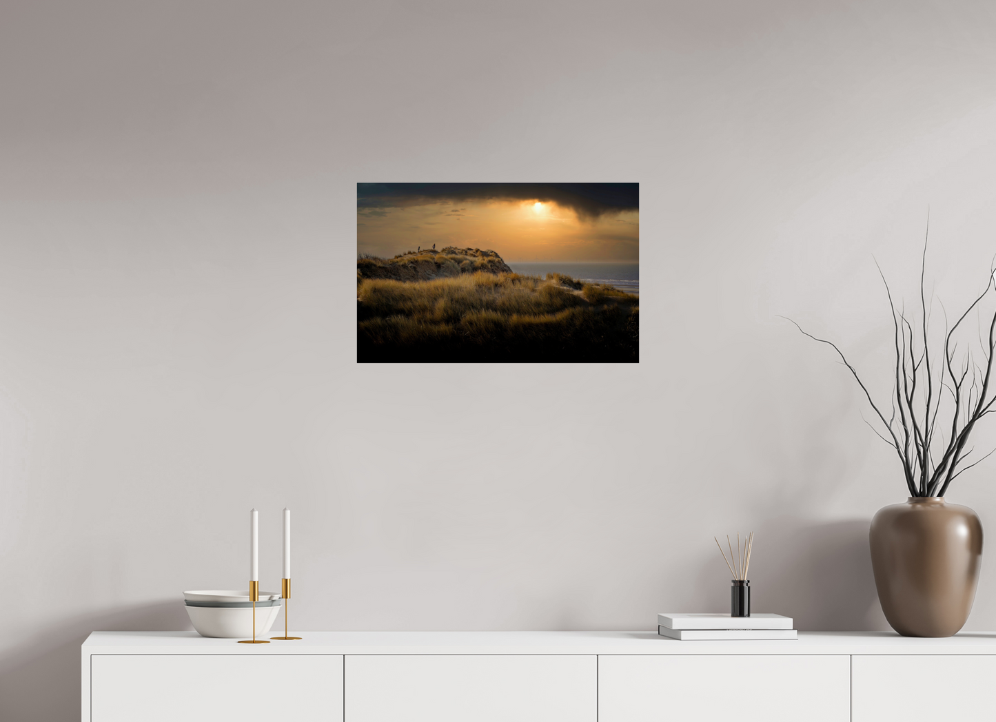 62.5 x 40 cm, Photo Print Under Acrylic Glass After School on the Dunes