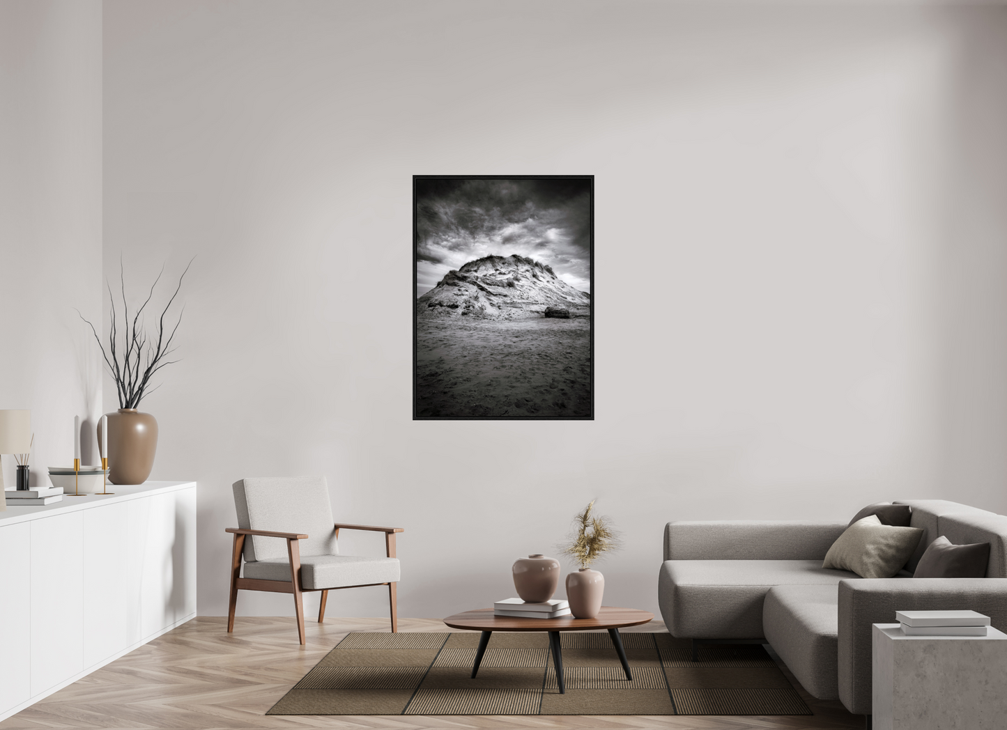 90 x 123.1 cm, Floater Frame The Sand Mountain