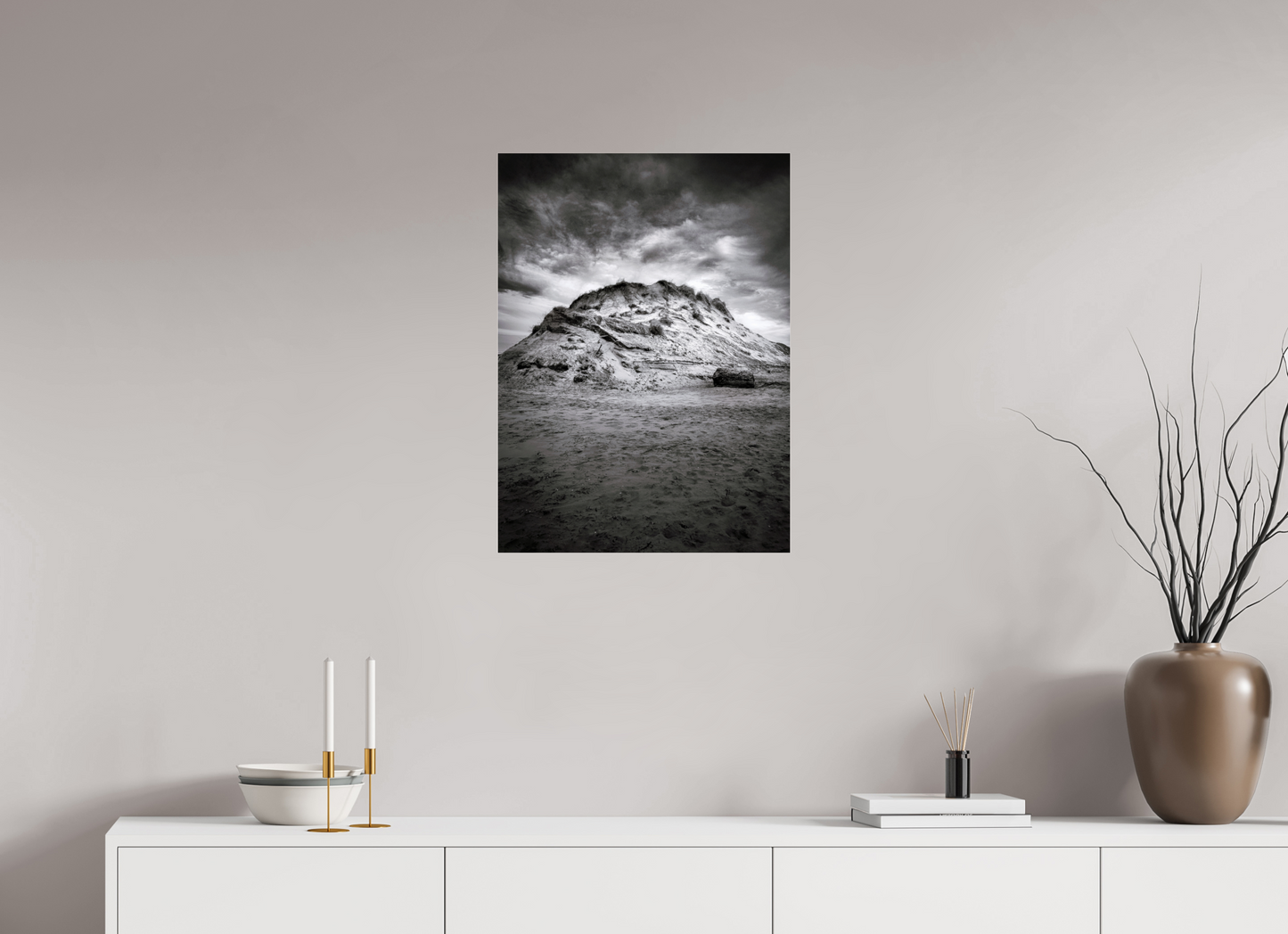50 x 68.4 cm, Photo Print Under Acrylic Glass The Sand Mountain