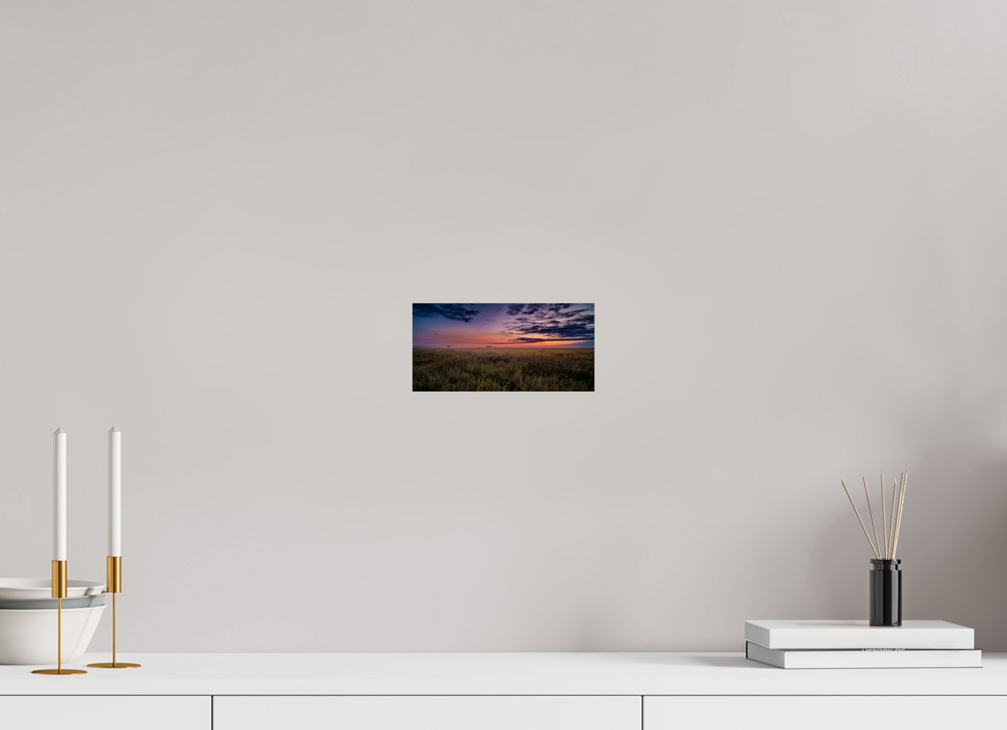 20.6 x 10 cm, Photo Print On Fuji Crystal DP II Across the Marsh