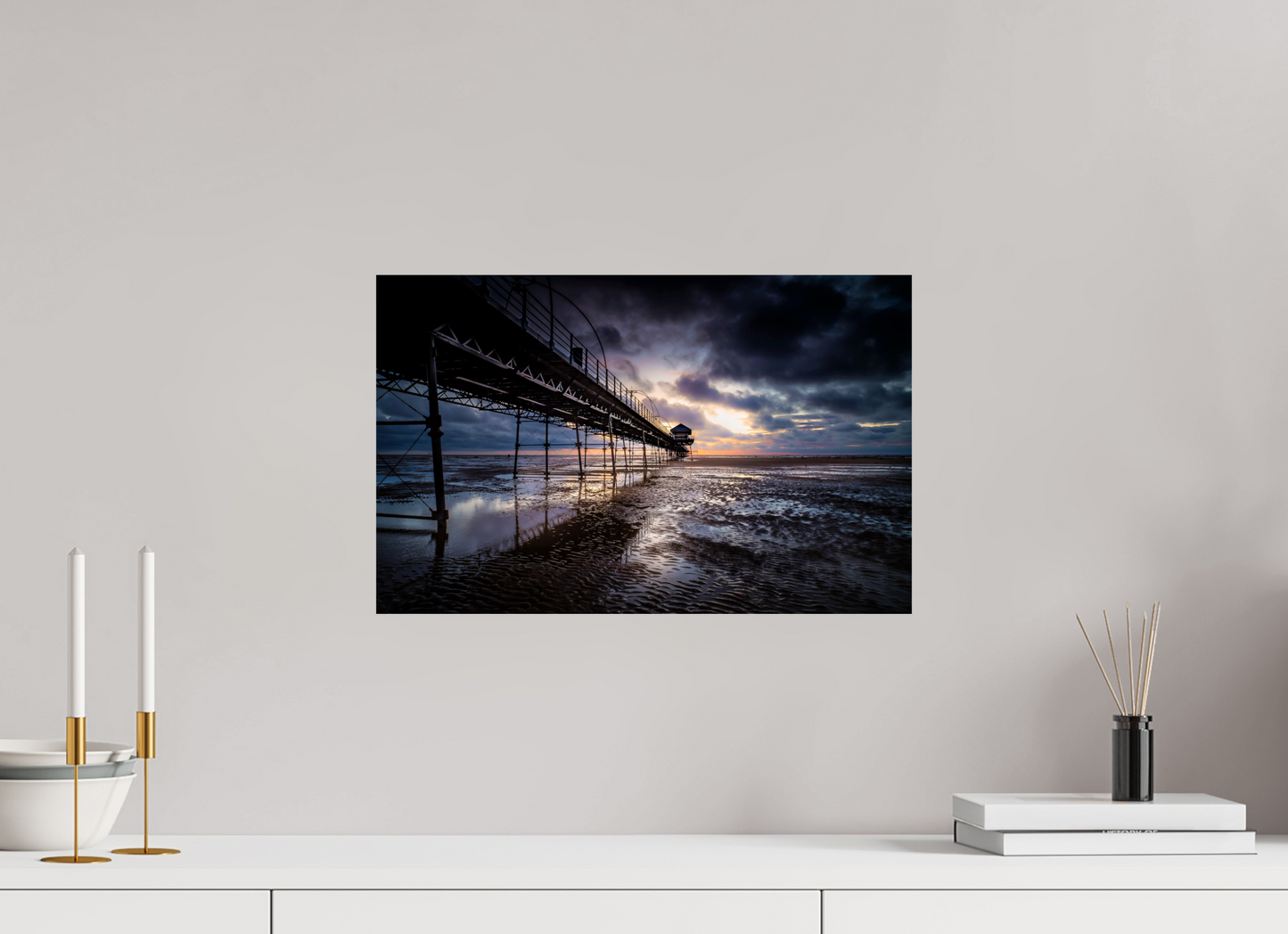 47.4 x 30 cm, Photo Print On Fuji Crystal DP II Pier into the Storm