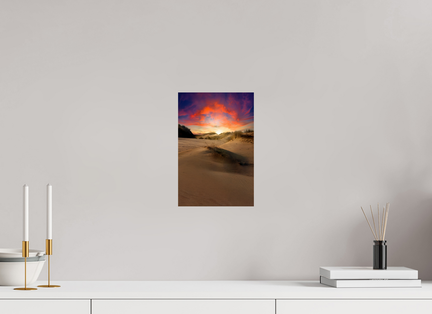 20 x 30 cm, Photo Print On Fuji Crystal DP II Rainbow Sunset on the Sands