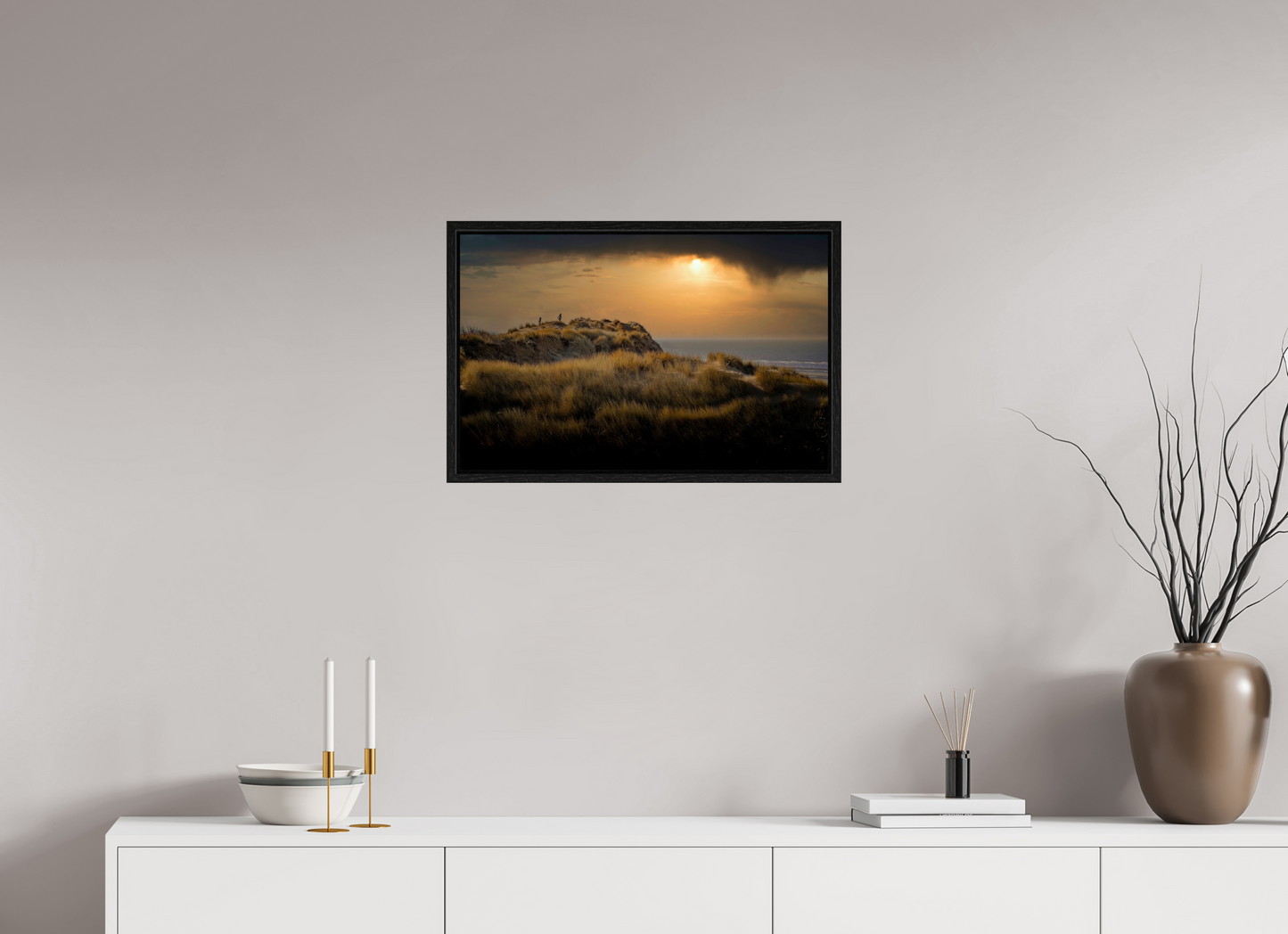 62.5 x 40 cm, Floater Frame After School on the Dunes