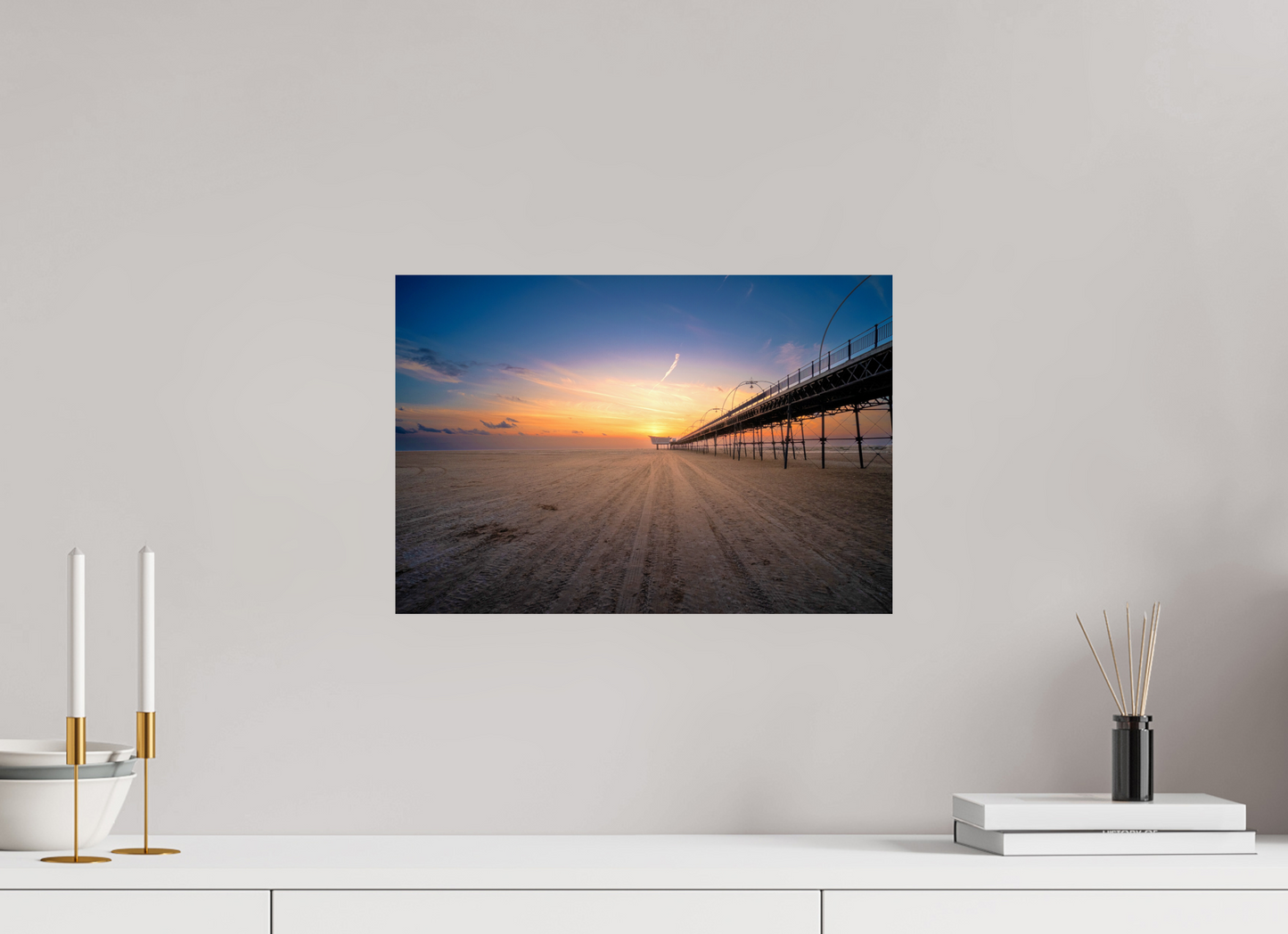 44 x 30 cm, Photo Print On Fuji Crystal DP II Tracks of my Pier